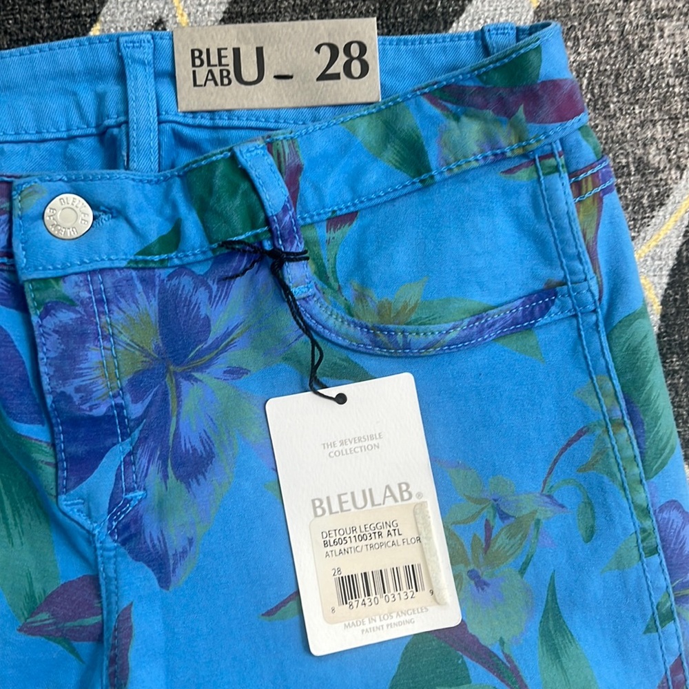 Bleulab Jeans The Reversible Collection Detour Legging Blue Size 28 NWT